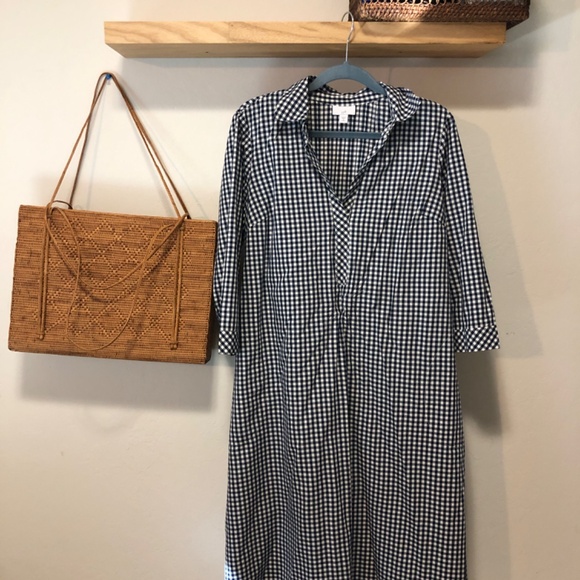 J Jill popover checkered dress - NWOTs - Cottage Core - Picture 6 of 7